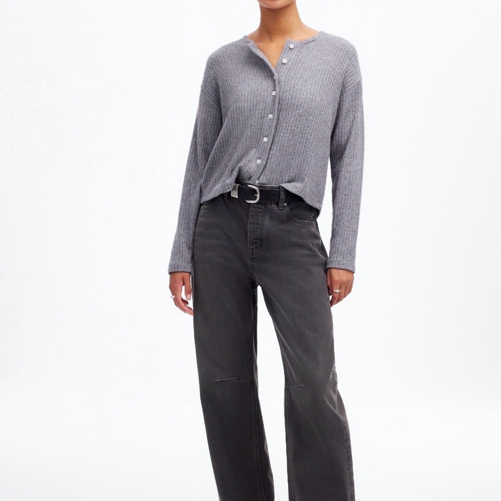Madewell Darted Barrel-Leg Jean